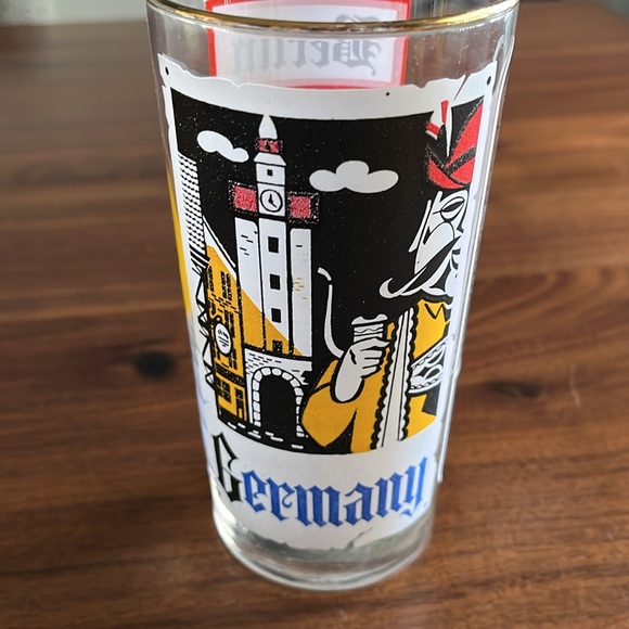 Lot of 7 Vintage 1960s Coca Cola Around the World Glasses Travel - Picture 5 of 5